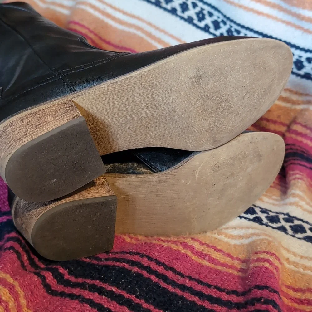 BareTraps Paramount Black Faux Leather Riding Boots - Picture 6 of 9